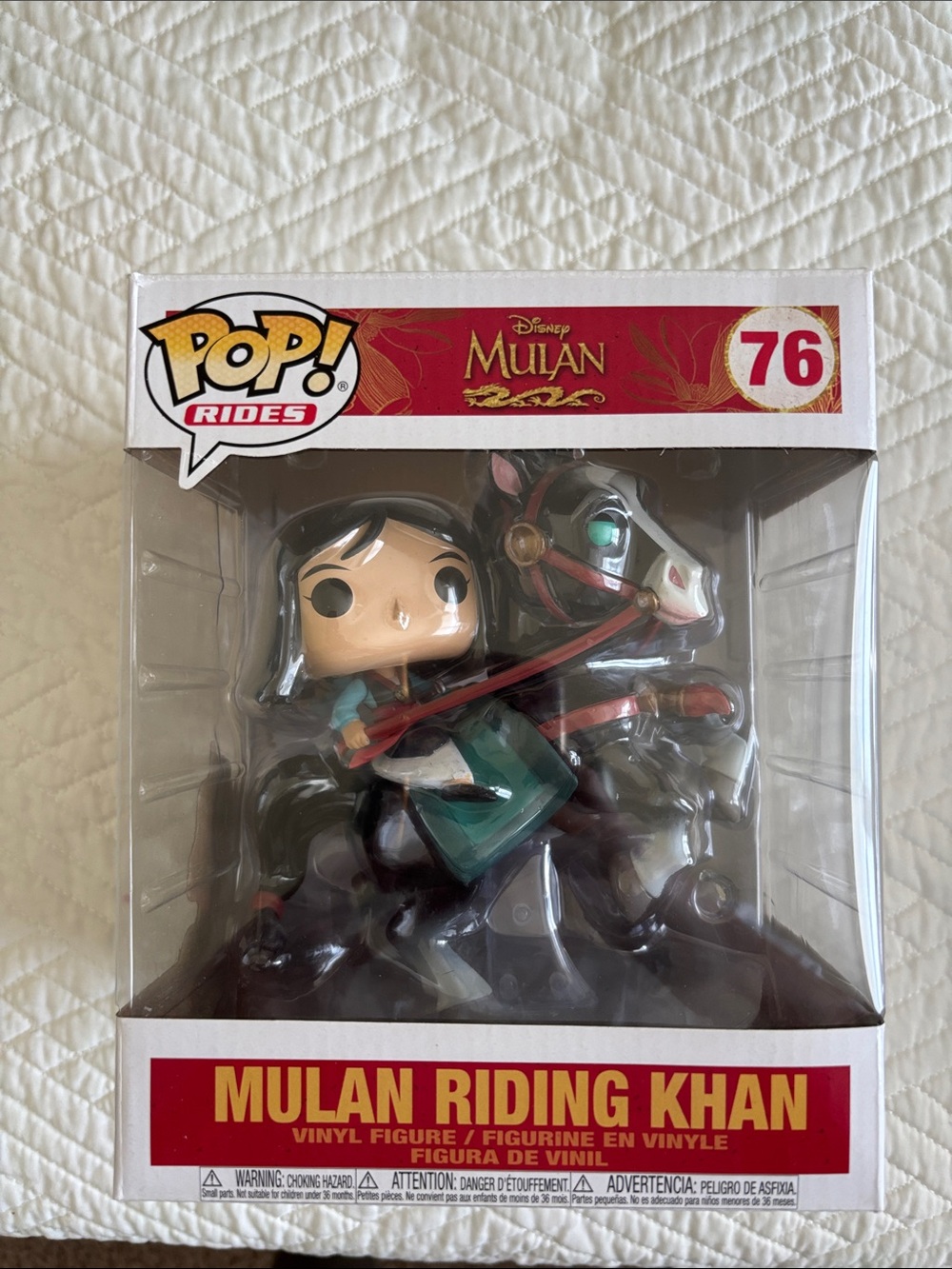 Funko Pop! Rides Mulan Riding Khan Vinyl Figure - Green & Black